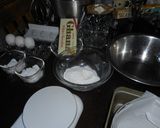 水切りヨーグルト+チョコの米粉スフレ作り方1写真