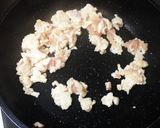 食欲そそるピリ辛☆鶏そぼろ納豆パスタ作り方5写真