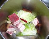 豚肉のかたまりとキャベツ煮作り方1写真