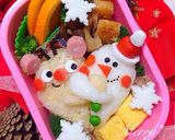 トナカイと雪だるまの仲良しクリスマス弁当作り方11写真