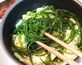 切り昆布と白菜のかき玉スープ作り方3写真