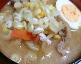 お野菜たっぷり(*^^*)もろみうどん♪作り方5写真