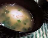 物足りない時【落とし卵とニラの味噌汁】♪作り方4写真