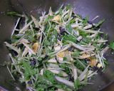 水菜と長いもの和風カルボナーラサラダ作り方4写真