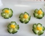 お弁当：キュウリ飾り切り〜(o˘◡˘o)作り方8写真