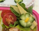 お弁当：キュウリ飾り切り〜(o˘◡˘o)作り方10写真