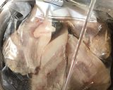 【調理】やわらかトンテキ 温玉も一緒に作り方4写真