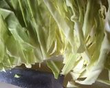 朝ごはんに♪キャベツの巣ごもり作り方1写真