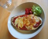 パスタソースde米ナスのチーズのせ♪作り方6写真