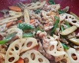 お肉を入れてボリュームUP☆根菜きんぴら作り方13写真