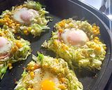 朝ごはんに♪キャベツの巣ごもり作り方8写真