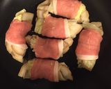 車麩とキャベツの肉巻き甘辛煮作り方5写真
