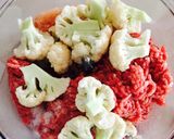 ＊材料3つふっくらハンバーグ＊作り方1写真