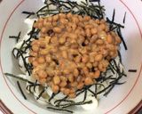 ごま香る納豆釜玉うどん作り方3写真