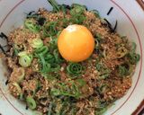 ごま香る納豆釜玉うどん作り方5写真
