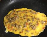 あいびき肉&人参の卵焼き作り方4写真