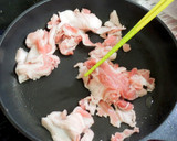 調理師さんの小松菜と豚肉のゴマ味噌炒め作り方3写真