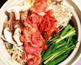 鶏肉とキムチのたっぷり野菜和風旨辛鍋作り方6写真