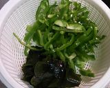 わかめとピーマンの辛味噌炒め作り方1写真