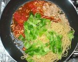 簡単パスタランチ♪ツナとトマトとキャベツ作り方6写真