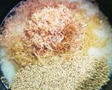 えのき瓶とあみえびの簡単!炊き込み作り方1写真