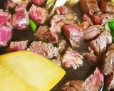 牛肩ロースDEすき焼き風ステーキ丼♪作り方6写真