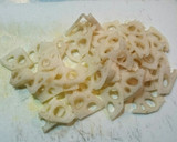 れんこんの甘辛卵とじ作り方1写真