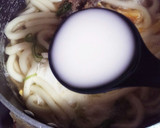 牛肉うどんの卵とじ♪とろみつゆで作り方4写真