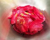 大根(紅くるり大根)の浅漬け、ゆず風味作り方2写真