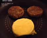 チェダーチーズハンバーグのトナカイくん作り方1写真
