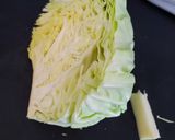 塩辛バターソースの春キャベツステーキ作り方1写真