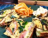 キッシュ気取りの☆具沢山たまご焼き。作り方7写真