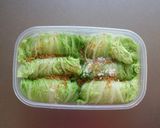 レンジで簡単☆ウインナー入りロール白菜。作り方9写真