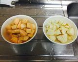 【揚げ焼き】大学芋風ほくほくポテト作り方2写真