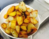 【揚げ焼き】大学芋風ほくほくポテト作り方4写真