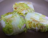 白菜のハム包みチーズクリームソース作り方5写真