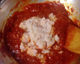 蟹缶で簡単！蟹のトマトクリームパスタ♪作り方3写真