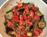 トマトの旨みで麻婆トマト、ナス入り作り方5写真