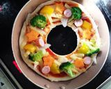 米粉で☆もちもち〜クリスマスピザ！！作り方7写真