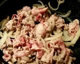 豚こま肉でガッツリトンテキ丼作り方2写真