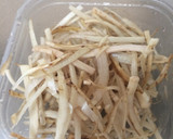 ごぼうと豚肉の柳川風作り方1写真