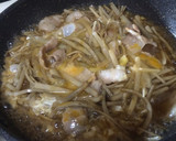 ごぼうと豚肉の柳川風作り方5写真