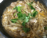 ごぼうと豚肉の柳川風作り方6写真