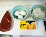 超簡単☆引っくり返さないオムライス☆作り方1写真