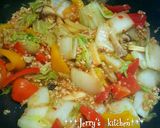 白菜と鶏ひき肉de中華風✿薬味炒め♥作り方4写真