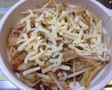 残ったシチューと野菜でマカロニグラタン作り方4写真