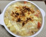 残ったシチューと野菜でマカロニグラタン作り方7写真
