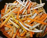 鶏皮でこってりキンピラ！作り方4写真