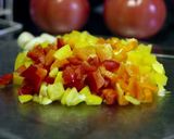 ベジタリアン　7種の野菜　野菜キャビア作り方1写真