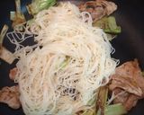 豚肉とネギのそうめん焼き☆作り方3写真